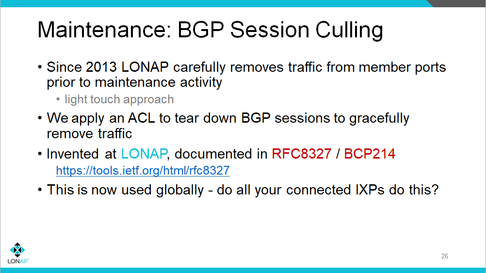 BGP Session Culling